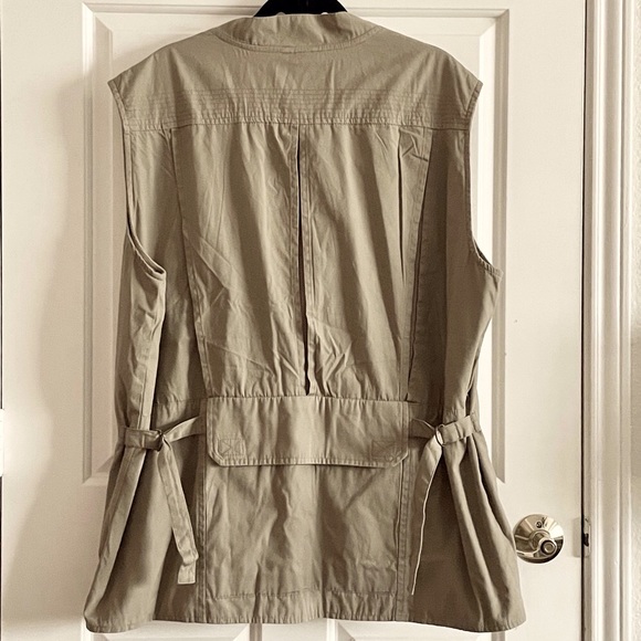 NEW! ORVIS Khaki Hunting Vest Size XL 100% pre washed Cotton - Picture 2 of 11